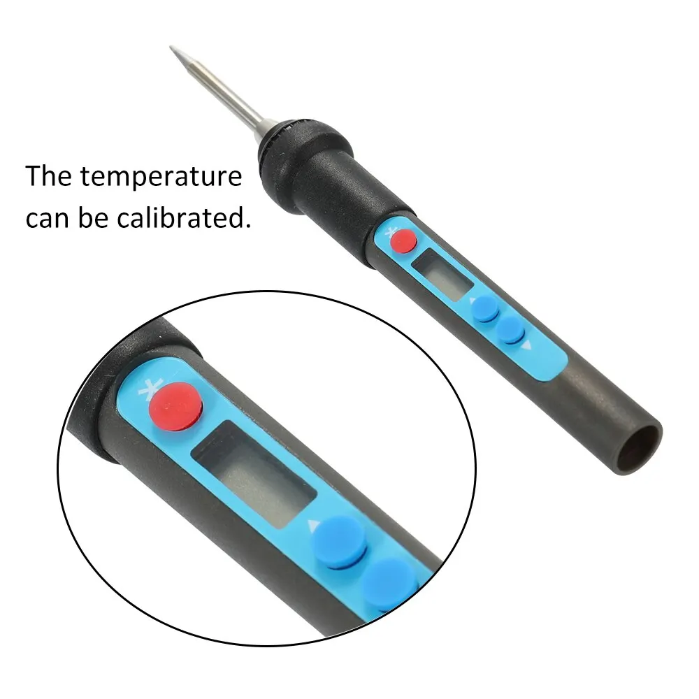 Цифровой электрический паяльник набор неэтилированный Регулируемая температура с адаптером и паяльник с вилкой