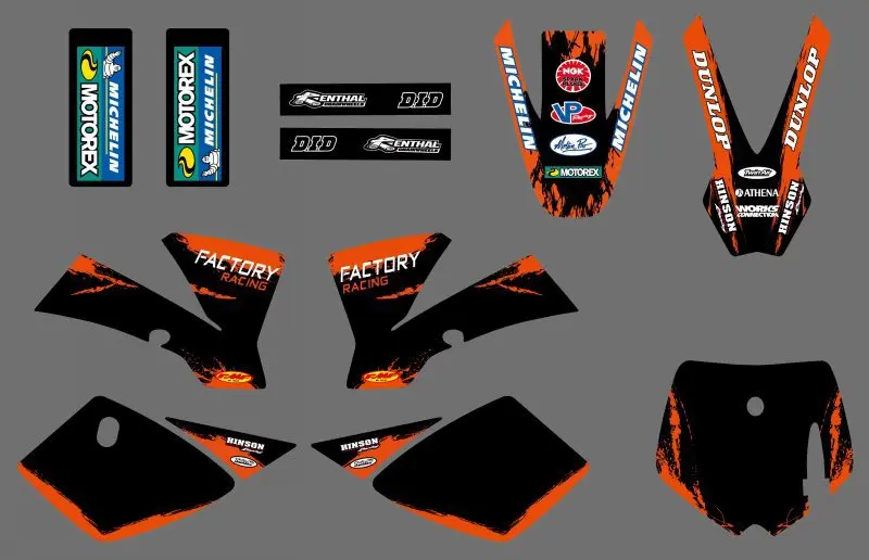 

Motorcycle NEW GRAPHICS DECALS STICKERS FOR KTM SX50 SX 50CC 50 KTM50 MT50 MTK50 2002 2003 2004 2005 2006 2007 2008