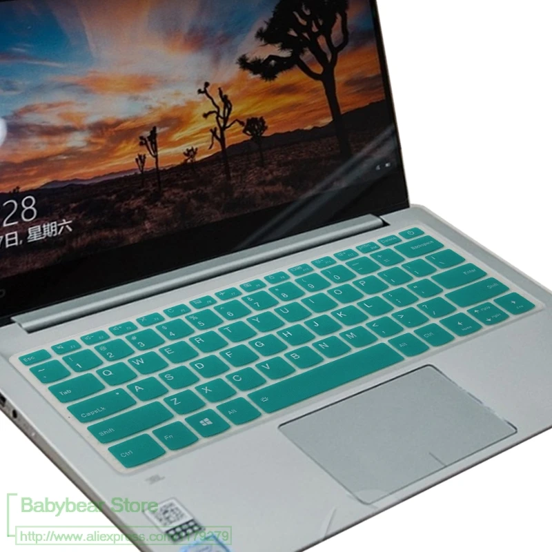 whiteblue Силиконовые 14 дюйм чехол для клавиатуры защитная пленка для lenovo Ideapad V330 14 V130 14 V130-14Ikb 14Ikb V330-14Isk - Цвет: whiteblue
