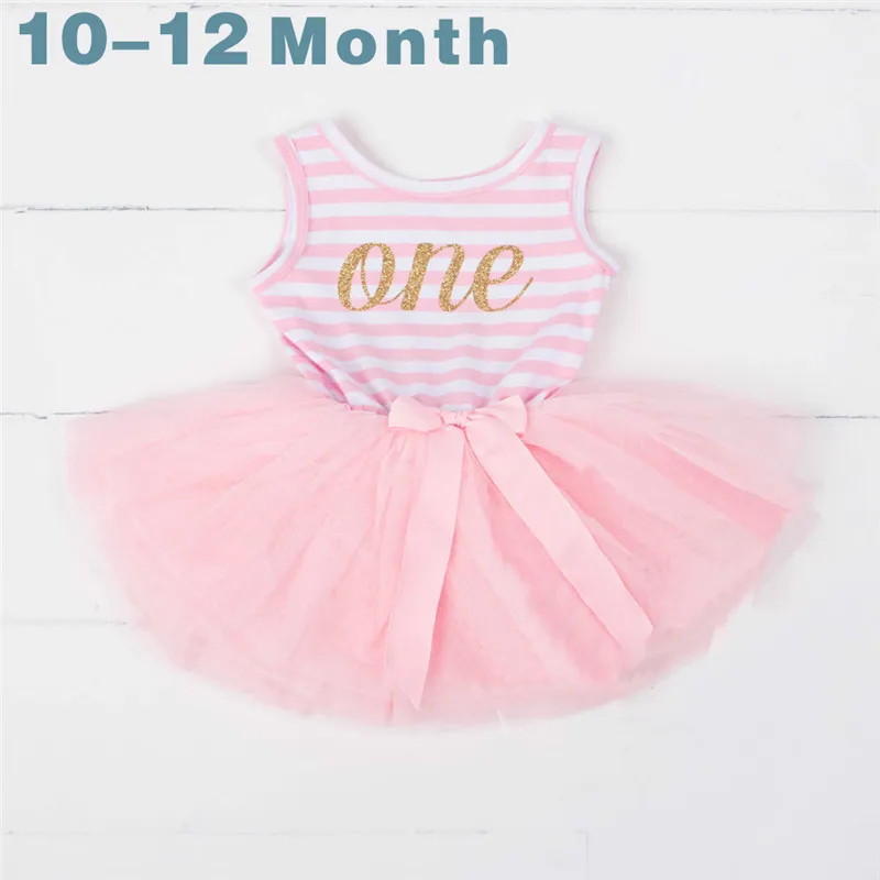Платье для первого дня рождения с надписью «My Little Girl» нарядное платье-пачка детское платье для малышей платья для крещения для маленьких девочек 9, 12 месяцев - Цвет: As Photo