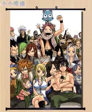 Hot Japan anime FAIRY TAIL Wall Scroll cosplay natsu cat Home Decor poster new