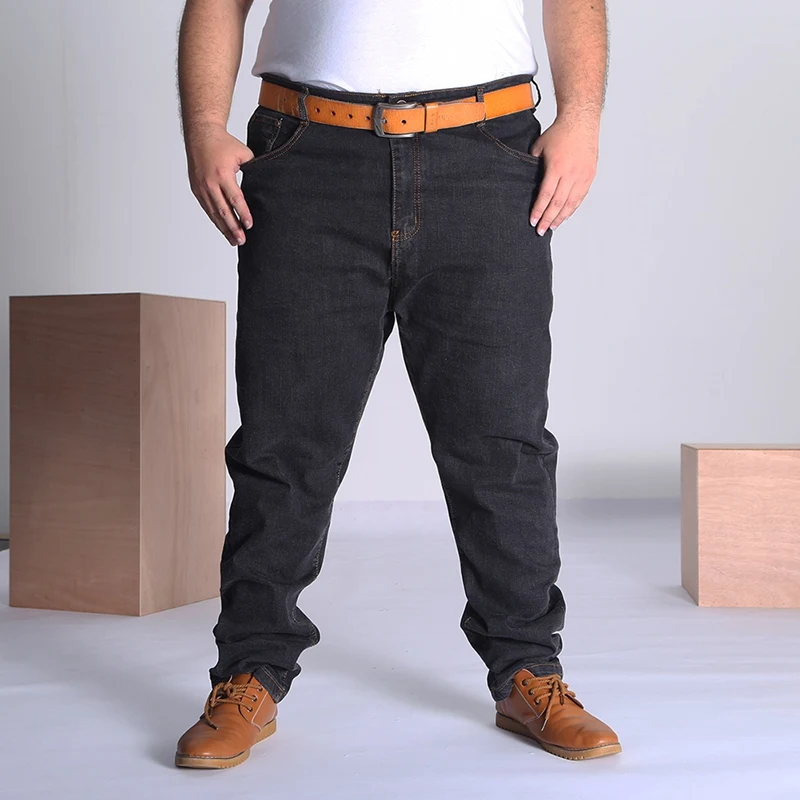 Autumn large size jeans men large code blue large oversized thick