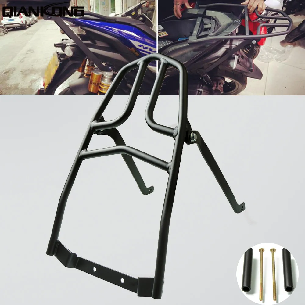 

2018 New Motorcycle Rear carrier for YAMAHA AEROX155 NVX155 Rear Fender Rack Tool Box Luggage Holder Support Cargo Shelf Bracket