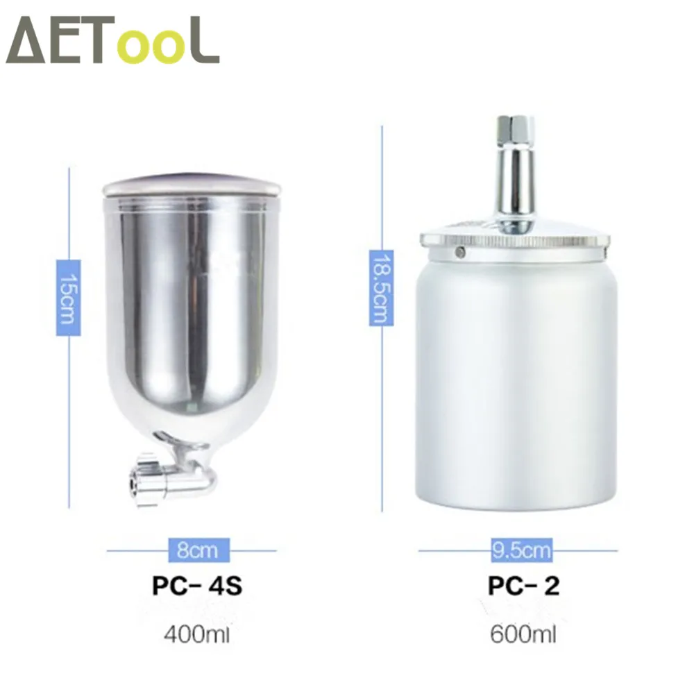 Профессиональный Пневматический распылитель AETool, Аэрограф, распылитель, распылитель из сплава, распылитель с 400 мл/600 мл бункером для покраски автомобилей