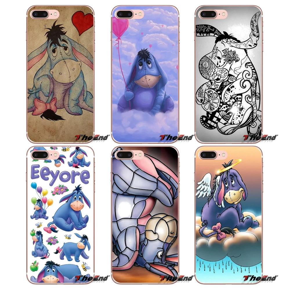 Мультяшный Ослик искусство Eeyore ТПУ силиконовый чехол для Huawei P Smart Y6 Pro P8 P9 P10 Nova P20