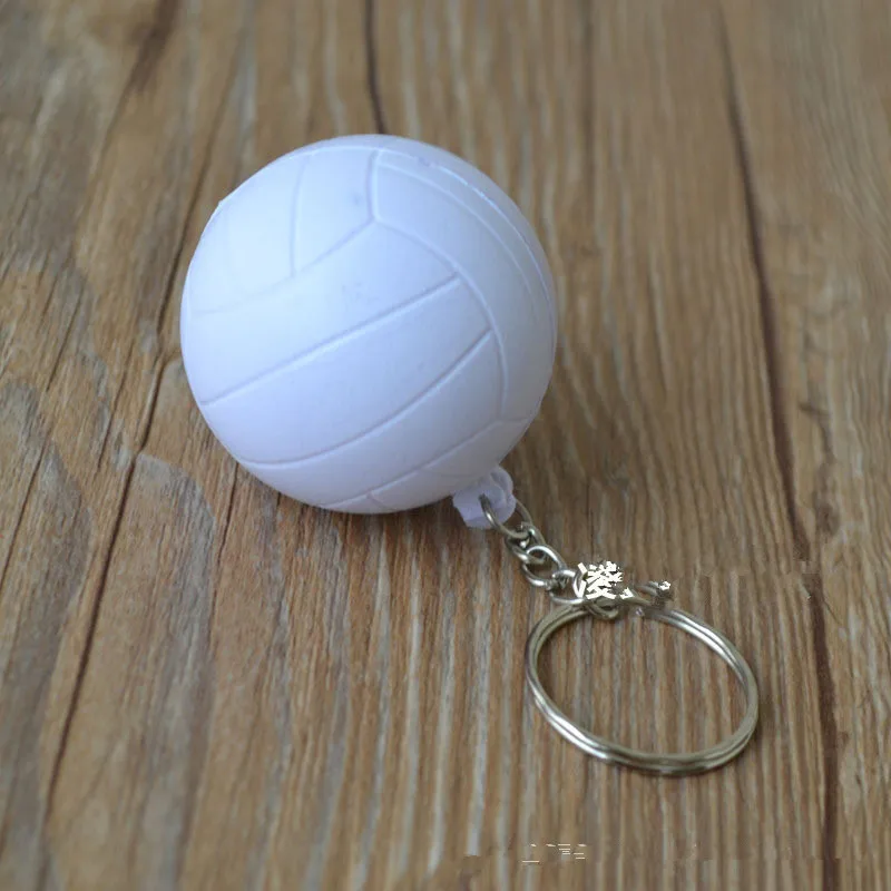 volleyball 1 шт. футбол, баскетбол, бейсбол, Настольный теннис ПУ брелок модный спортивный элемент брелки для ключей гольф брелок спортивный сувенир подарки - Цвет: volleyball