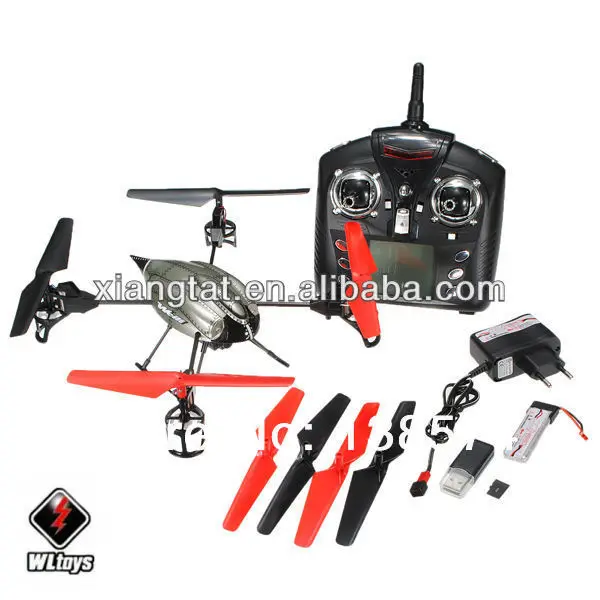 WLtoys игрушки V959 Quad-поворотная ось 4 оси гироскопа 2,4 г 4CH RC вертолет камеры, RTF VS V929 V939