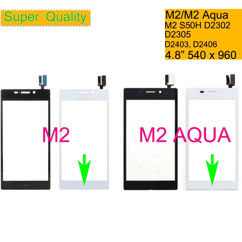 Сенсорный Экран 4 8 дюйма для Sony Xperia M2 S50H D2302 D2303 D2305 Aqua D2403 сенсорный экран