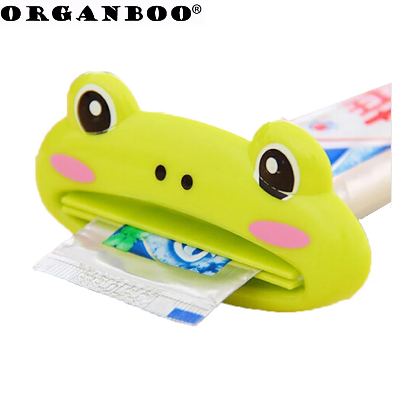 

3PCS Cartoon Animal Toothpaste Squeezer Distributeur Dentifrice Bath Toothbrush Holder Tools Squeezing Bathroom Set Accessories