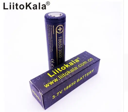 3 шт. оригинальные LiitoKala Lii-35A 3,7 V 3500 mAh 10A разрядные аккумуляторные батареи 18650 батарея/БПЛА