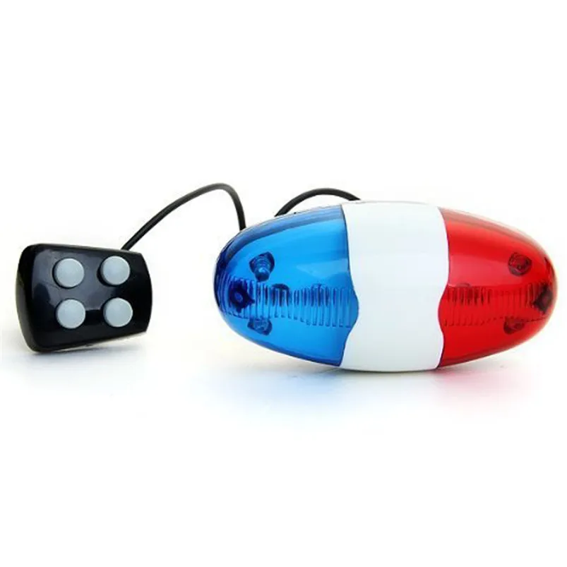 Bicycle Bells 6 LED 4 Sounds Electric Horn Bell Ring Light Trumpet For Road Hybrid Bike Bicycle Accessories #4S09 Bicycle Bells 6 LED 4 Sounds Electric Horn Bell Ring Light Trumpet For Road Hybrid Bike Bicycle Accessories #4S09
