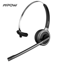 Buy online Mpow Bluetooth Headset Wireless Over Head Earpiece Noise Canceling Headphones with Noise Reduction Mic for Call Center,phones