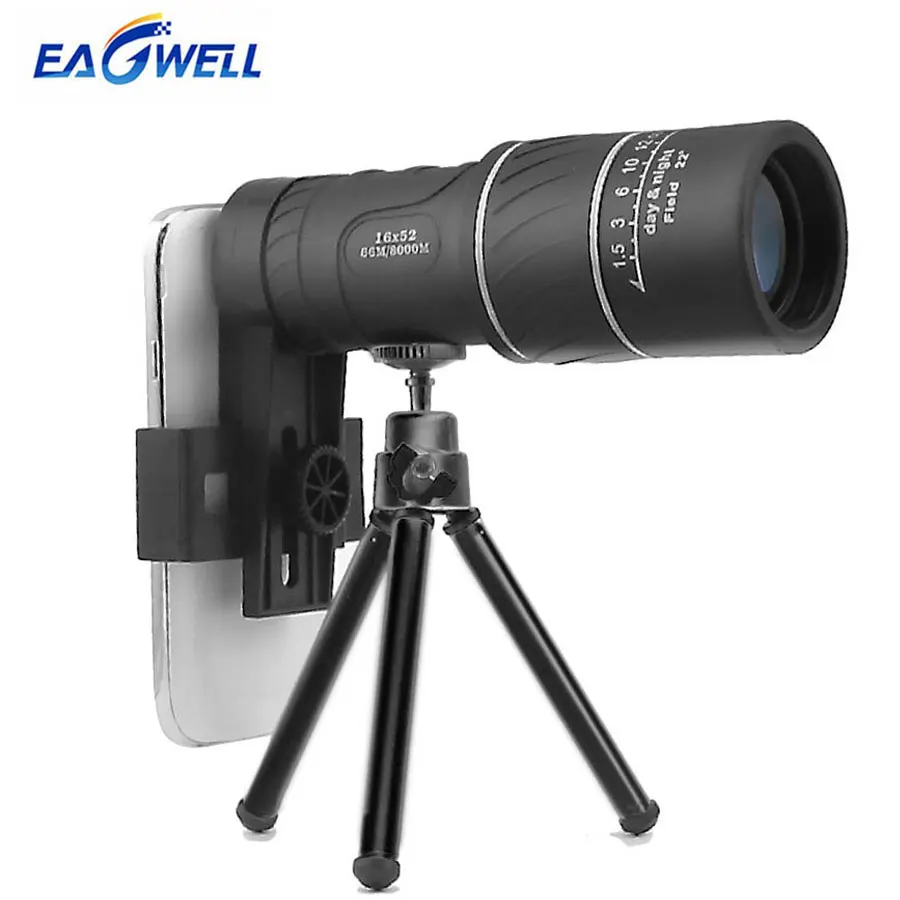 16X52 Dual Focus Telescope Lens Mobile Phone Camera Zoom