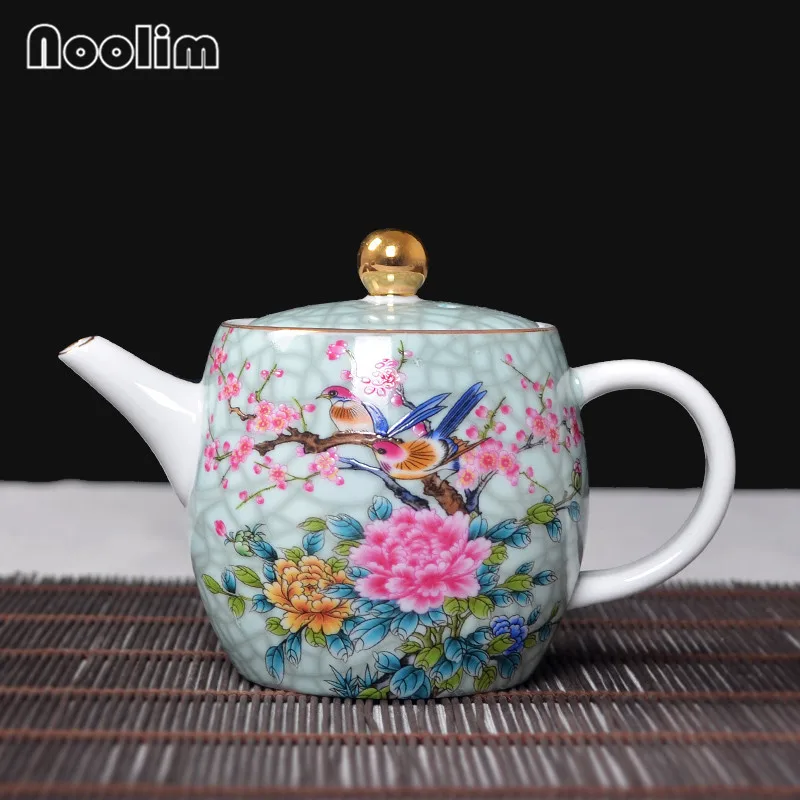 

Chinese Handpainted Ceramic Tea Pot Vintage Tea Kettle Handmade Kung Fu Tea Set High Quality Antique Teapots