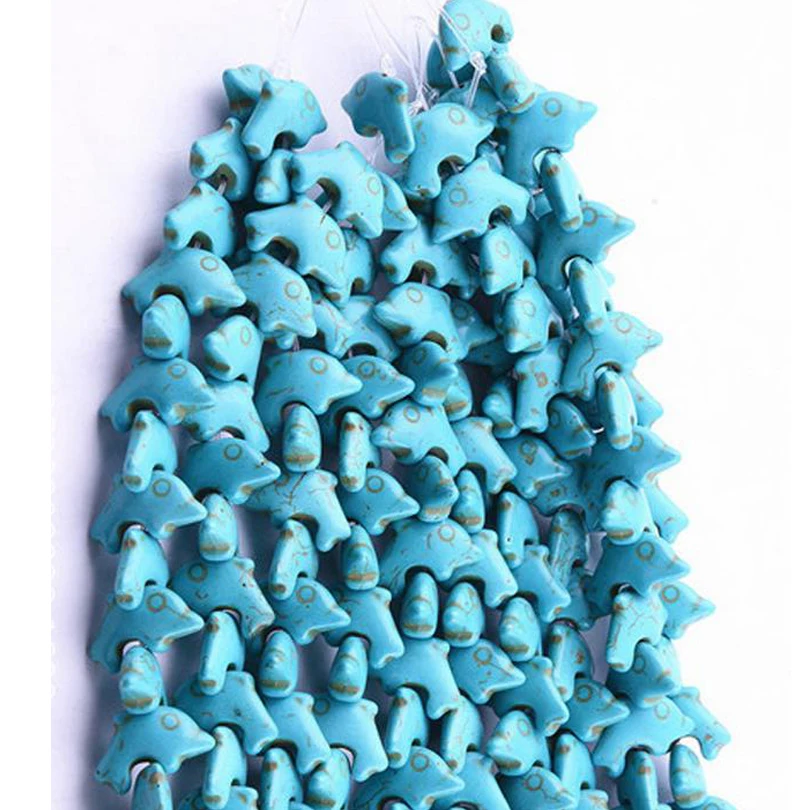 Бусины бирюзовые в виде животных 12 х20 мм|natural stone|turquoise beadsspacer beads |