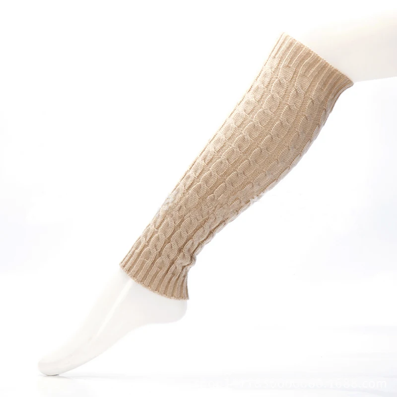 Лидер продаж; Модные женские теплые гетры до колена; зимние вязаные однотонные вязаные гетры; теплые гетры с манжетами; длинные носки