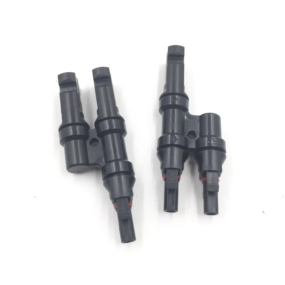 1pair x MC4 T Branch parallel connection 30A 1000V Electrical Solar Connector Y Photovoltaic Panel Cable Wire Connection | Обустройство
