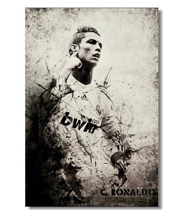 Пользовательские Криштиану Роналду плакат Home Decor Футбол футбольный постер стены Бумага CR 7 Наклейка на стену «футбольный мяч» 20x30in U1-678