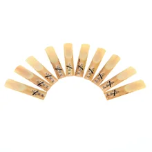 High Quality 10 pcs/set 2.5 Saxophone Reed Bamboo for Eb Saxophone Professional Woodwind Instruments Parts & Accessories