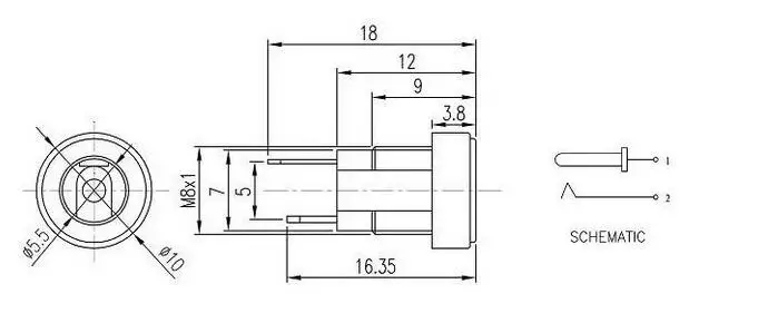 10 шт. DC-022B 3A 12 В DC022B для питания DC Jack Prise Femelle панельный разъем 5,5x2,1 мм 5,5x2,5 мм 5,5*2,1/2,5