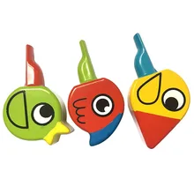 Wooden Animal Bird Whistle Kids Musical Instrument Educational Whistle Toy