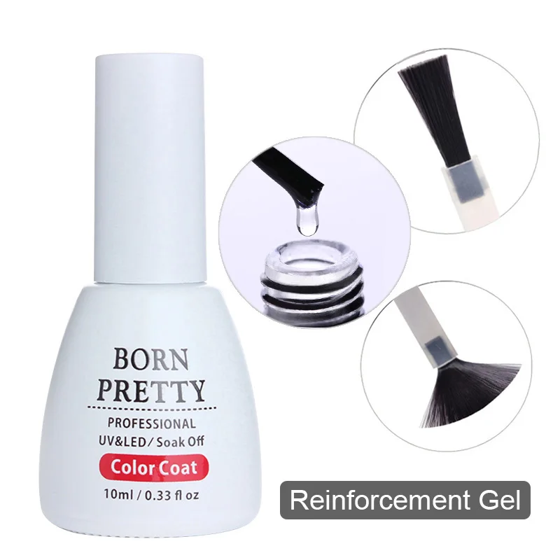 

10ml BORN PRETTY Reinforcement Nail Gel Protector Nail Thickness Enhancer Soak Off Manicure Art LED UV Gel Polish for UV Lamp