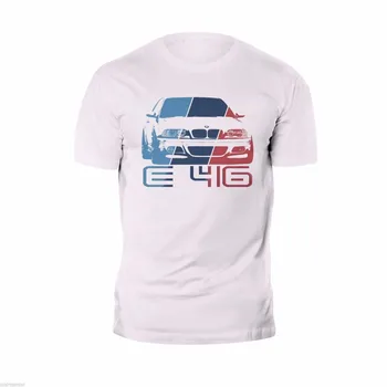 

2019 funny Summer Cotton Fitness Clothing New T-shirt E46 Race M Power M3 Tee sleeveless Tees shirts O-Neck T Shirt