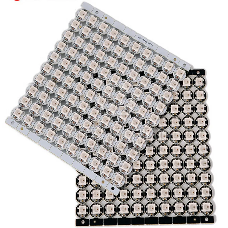 

100pcs Addressable WS2812B WS2812 RGB Full color LED Chips Heatsink Board DC5V RGB For strip SMD2812 LED Chip with PCB