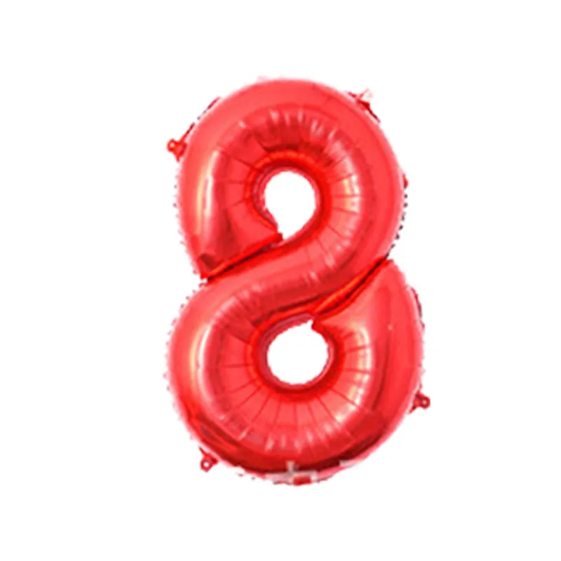 32 дюйма красные цифры воздушные шары из фольги в виде цифр номер Iinflatable Свадьба День Рождения Фольга шар события вечерние принадлежности