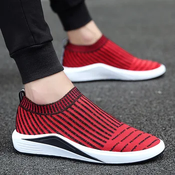 

New Woven Breathable Woven Black Men Sports Shoes Fashion Shoes Brand Design Mesh Running Shoes jogging shoes L1-30