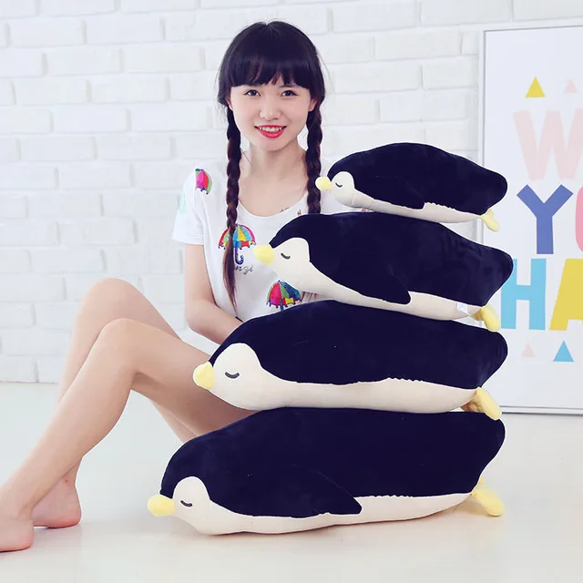 35-70cm 2018 New Style Stuffed Soft comfy Plush Penguin Plush Toys animals doll Sleep pillow Cushion Christmas kids doll 5