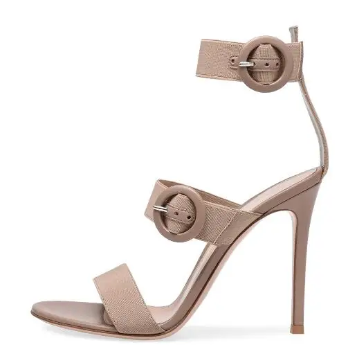 

Super High Heel Sandals Shoes Woman Fashion Buckle High Heels Pointed Toe Stiletto wedding party shoes New Fashion
