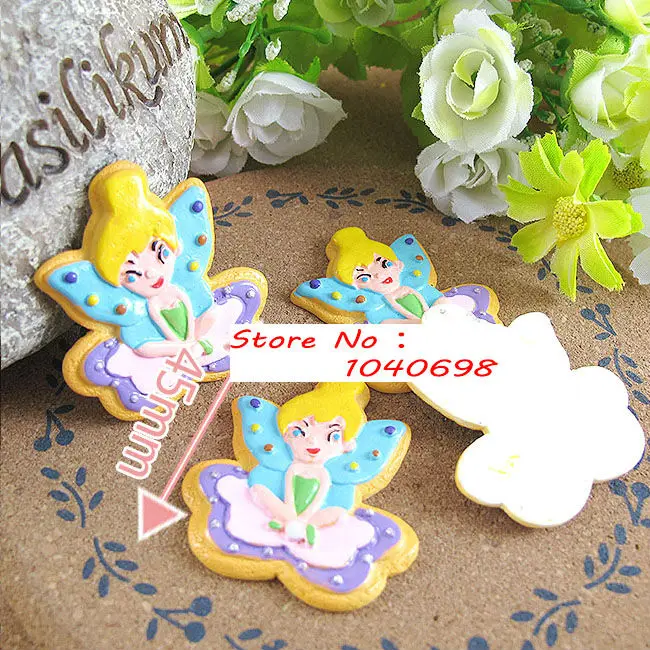 

20pcs/lot New Arrival Wholesale elves, Resin Flat back Cabochons for Hair Bow Center 45mm