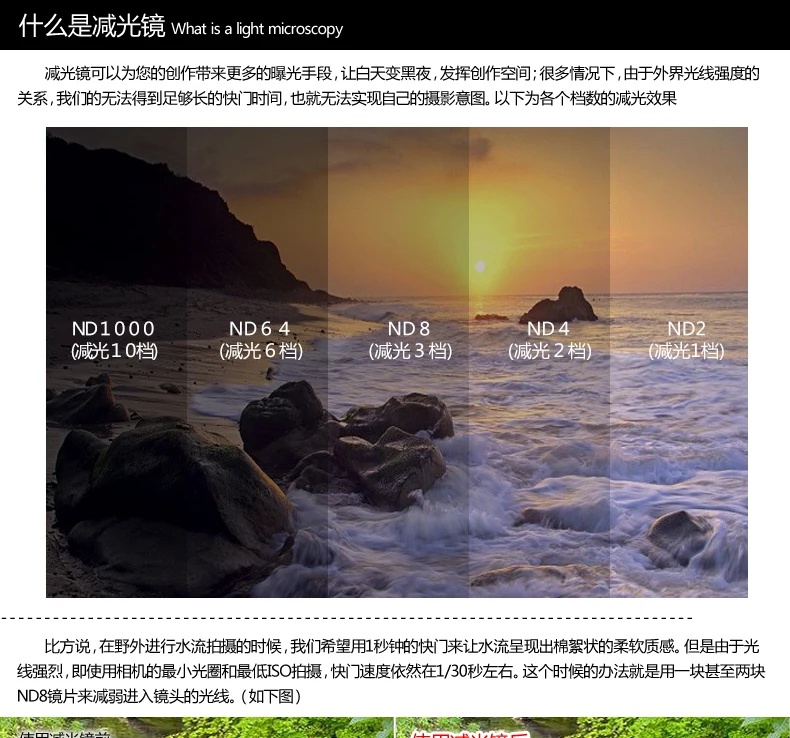 Фильтр ND1000 52 мм 58 72 77 82 нейтральная плотность ND 1000 фильтр для Canon nikon объектив