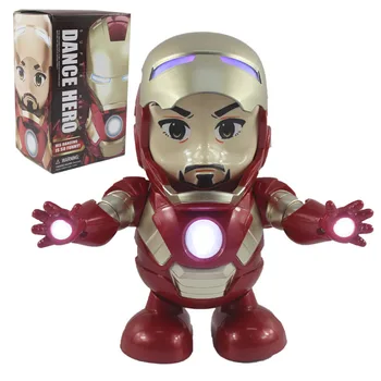 

Dance Avengers Endgame Iron Man Figure 19cm PVC Musical Model Marvel IronMan Figuras Model Toys