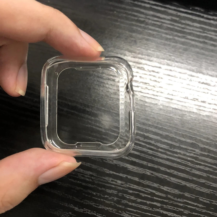 Тонкий чехол для часов Apple Watch Series 4 44 мм 40 из мягкого прозрачного ТПУ защитный