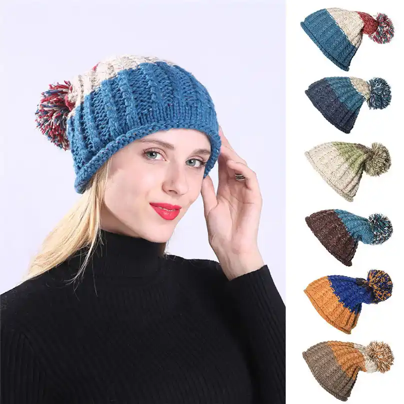 mens oversized bobble hat