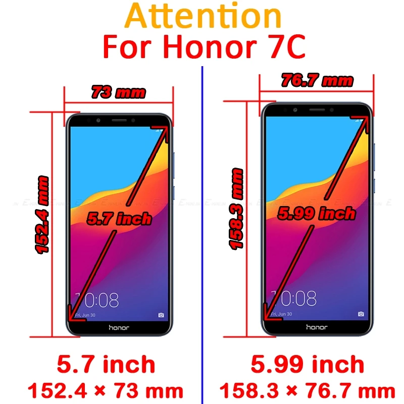 2 шт HD прозрачная защитная пленка для экрана, мягкая нано защитная пленка для HuaWei Honor 8X Max 8C 8A 8S 7S 7A 7C Pro