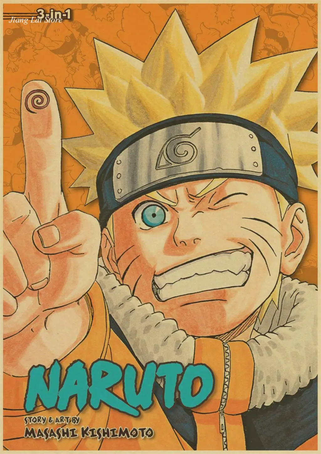 Винтаж Ретро аниме постер аниме постеры Uzumaki постер Naruto Luffy Wanted цельный Бар Кафе домашний декор наклейка на стену