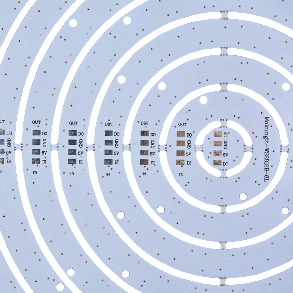 Mokungit Быстрая 5 шт. WS2812B кольцо 241 SK6812 бит Кольцо RGB RGBW светодиодный Ring 5050 встроенный rgb-драйвер для Arduino тип полосы