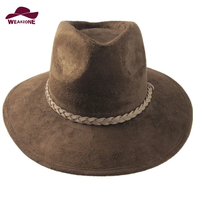 

2016 new fashion Suede felt hats Classic fedora Jazz Bullfighting hat church hats woman toca masculina hat simple maison michel