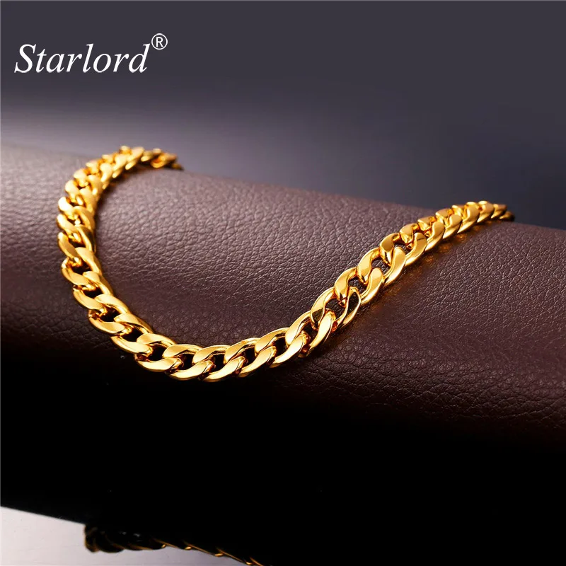 Starlord, ювелирные изделия для ног, браслет на лодыжку для женщин, золотой цвет, кубинская цепочка, браслет на ногу, сандалии босиком, A755