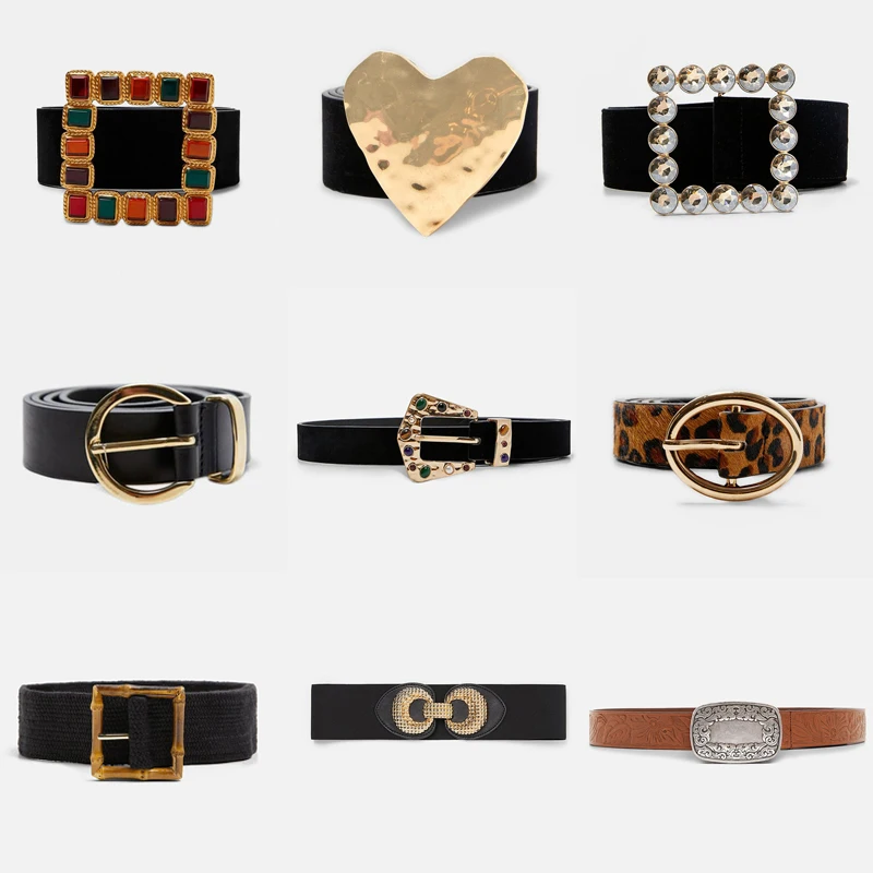 

Dvacaman Bohemain ZA Square Pendant Belly Chains Women 2019 Trendy Buckle Embossing Statement Belly Chains Party Jewelry Female