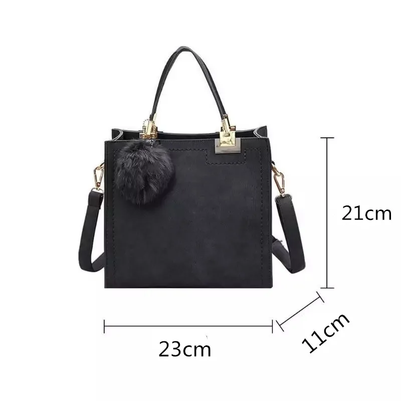 New fashion pu women shoulder bag hair ball female handbag large capacity women's handbags high quality casual ladies bags 2019 New fashion pu women shoulder bag hair ball female handbag large capacity women's handbags high quality casual ladies bags 2019
