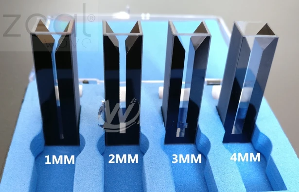 1PCS Quartz Micro-UV Black Cuvette Optical Path 10mm For Scientific Research 1mm 2mm 3mm 4mm Slit | Компьютеры и офис