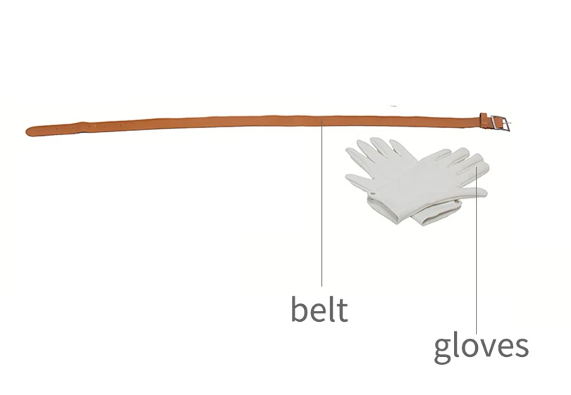 Athemis фильм стальной алхимии Косплей Эдварда Элрика костюмы для косплея Высокое качество на заказ - Цвет: gloves and belt set