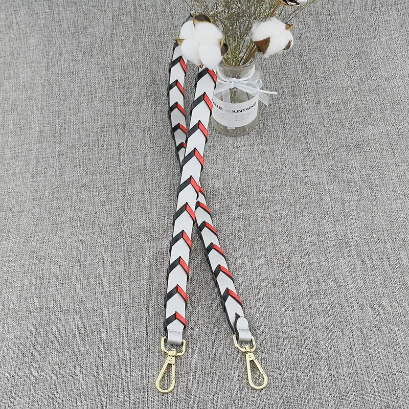 Embroidery Wide Shoulder Strap Bag 2018 New Women Replacement Shoulder Strap Pvc Chain Bag With Fashion Accessories Pocket Parts