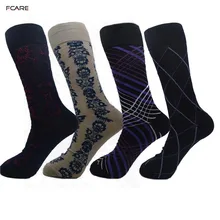 Fcare, 4 шт. = 2 пары, большие размеры, Осень-зима 44,45, 46,47, деловое платье, носки, calcetines, мужские носки с принтом