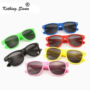

2019 Fashion Brand Kids Sunglasses Children Black Red Solid Sun Glasses Anti-UV Baby Sun-shading Eyeglasses Girls Boys Goggles