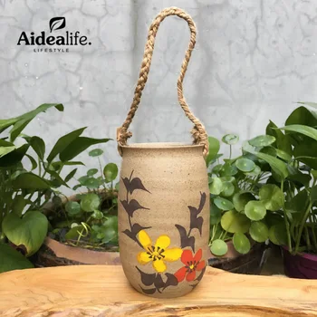 

hanging planter succulent pot ceramic sprouting trays home and garden home decor mini flower pot potted plant stands Promotion